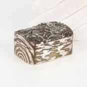 Small Japanese Mixed Metal Faux Wood Box