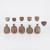 11 Style Fujiwara Yu Ceramic Sake Cups & Bottles