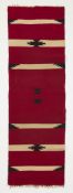 Southwest New Mexican Chimayo Runner Rug 5'x1'6"