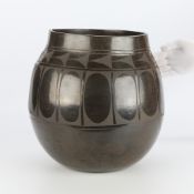 Large Pueblo Blackware Olla Jar