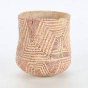 Hohokam Red on Buff Pottery Vessel