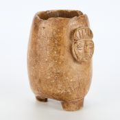 Chavin Pre-Columbian Carved Stone Mortar
