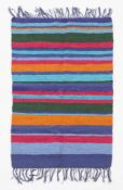 Vintage Mexican Wool Zapotec Rug 4'6"x3'