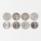 8 Morgan Silver Dollars