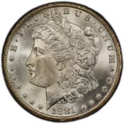 1881-CC Morgan Silver Dollar PCGS MS64