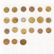 21 Civil War Era 3 Cent Trade Tokens