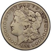 1879-CC Capped Die Morgan Silver Dollar PCGS F12