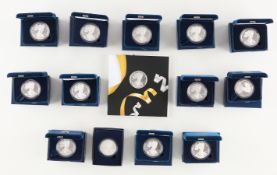 13 U.S. Mint American Eagle Silver Proof Coins