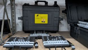 3 off Allen & Heath ME1 Personal Monitoring Mixers plus clamps/ brackets and carry case.