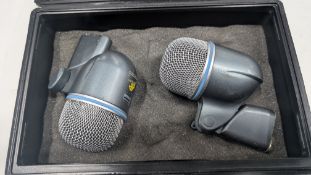 2 off Shure Beta 52A Microphone plus case.