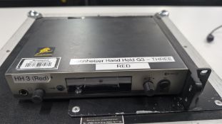 Sennheiser Model: EW300 G3True Diversity Receiver in flight case.