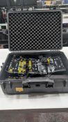 3 off Allen & Heath ME1 Personal Monitoring Mixers plus clamps/ brackets, 2 power supplies and carry