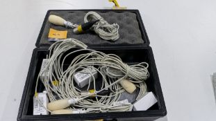 4 off Audio Technica Pro 45 Wired Hanging Microphones plus carry case.