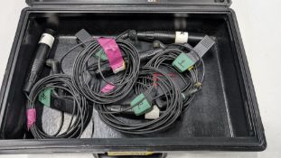 4 off AKG Model: C418 Hyper Cardioid Condenser Clip on Microphones plus carry case.