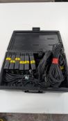 Set of 6 Audio Technica Microphones, each comprising model: AT8532 power module and wired Microphone