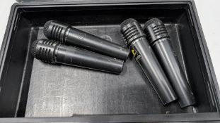 4 off Lewitt Model: MTP440DM Microphones plus case.