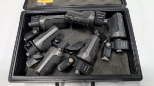 6 off Audio Technica Model: AT8471 Microphones plus carry case.