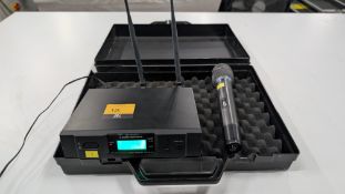 Audio Technica Wireless Microphone System comprising Model: ATW- R3100B UHF Synthesized Diversity Re