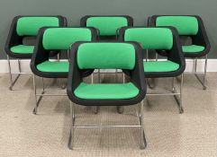 SIX ARTOPEX STACKING CHAIRS, believed designed by Paul Boulva for the 1976 Montreal Olympics, 73 (h)