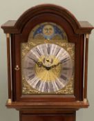 REPRODUCTION OAK GRANDMOTHER CLOCK, with rolling moon dial, Richard Broad, Bodmin Cornwall, with