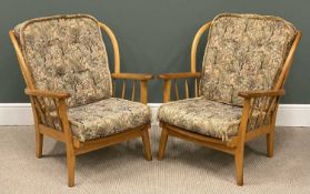 PAIR OF MID-CENTURY SPINDLE BACK ARMCHAIRS, 80 (h) x 71 (w) x 55cms (d) Provenance: private