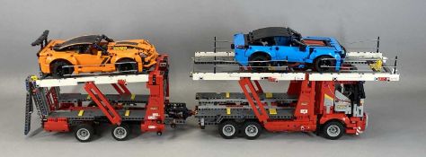 LEGO TECHNIC CAR TRANSPORTER & TWO SPORTS CARS Provenance: deceased estate Conwy