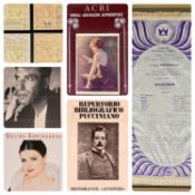 OPERATIC EPHEMERA including four framed and glazed early 1900's posters for the Royal Opera,