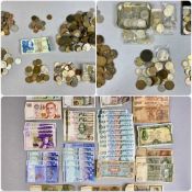 LARGE ASSORTMENT OF BRITISH & FOREIGN COINS, mainly 20th century Provenance: private collection