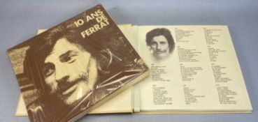 10 ANS DE FERRAT BY JEAN FERRAT, ten LP boxed set by Barclay Records Provenance: deceased estate