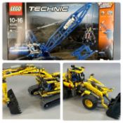 LEGO TECHNIC, boxed 42042 Crawler Crane, contents apparently intact, 8043 AG Motorized Excavator,