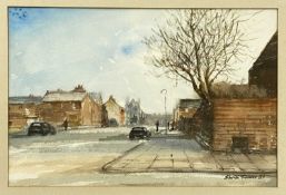 ‡ SHEILA TURNER (20th century Northern school) watercolour - street scene, signed and dated '83