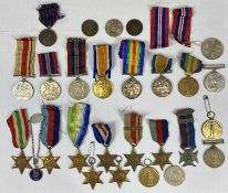 ASSORTED WWI & WWII MEDALS, War Medal and Victory Medal to Lieutenant J. H. Murdoch RNR, War Medal