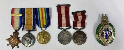 WWI MEDAL TRIO, 1914 Star, British War Medal, and Victory Medal, to T-34467 DVR. A.A. Chappell, with