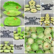 EXTRAORDINARY COLLECTION OF CARLTON WARE, BESWICK, CROWN DEVON and other makes, lettuce leaf, tomato