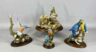 COUNTRY ARTISTS BIRD GROUPS, 'Sapphire and Gold', 01122 Kingfisher (open wings), 01142 'Warwick