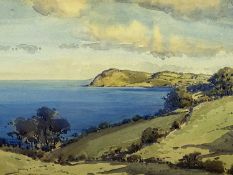 ‡ SAM MCLARNON (Irish, 1923 – 2013) watercolour - entitled verso ‘Ballygally’, signed lower left,