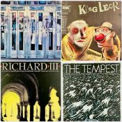 ROYAL SHAKESPEARE COMPANY three colour theatre posters - 'The Tempest', 81 x 56cms, 'Richard III',