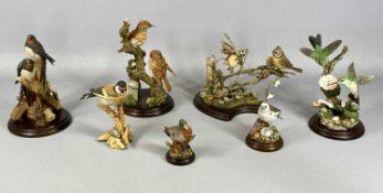 COUNTRY ARTISTS BIRD GROUPS, 'Silent Wings', G700 'Early Visitors', 04900 'Pair Thrushes', 04907 '