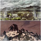 TWO ROYAL CAMBRIAN ACADEMY POSTERS, comprising Sir Kyffin Williams RA 'Farmers Gathering on Glyder