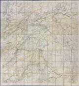 ORDNANCE SURVEY NORTH WALES, four original 6” first edition maps, without contours, in cardboard