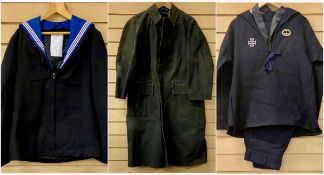 ROYAL NAVY JUMPER AND TROUSERS, jacket Class II size unknown, trousers No. 3 Dress size 80/84/100,