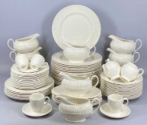 WEDGWOOD 'WINDSOR' PATTERN DINNER & TEA WARE, including eighteen dinner plates, 31cms (diam.),