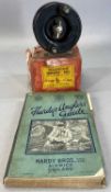 ALLCOCK AERIALITE BAKELITE CENTREPIN FISHING REEL, along with Hardy's Anglers' Guide, 51st edition