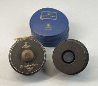 HARDY 'THE GOLDEN PRINCE' SALMON FLY REEL LINE #11/12, with branded case and spare spool Provenance:
