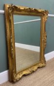 VICTORIAN GILT GESSO FRAME, later fitted with modern mirror plate, 104 (h) x 78cms (w) Provenance: