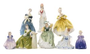 ASSORTED ROYAL DOULTON BONE CHINA FIGURINES, comprising HN3857 'Sarah', HN2309 'Buttercup',