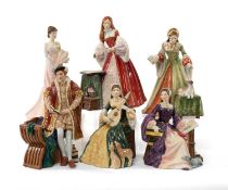SELECTION OF ROYAL DOULTON FIGURINES to include 'Princess Elizabeth' HN3682, 'Edward VI' HN4263, '