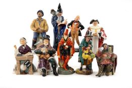 ASSORTED ROYAL DOULTON CERAMIC FIGURINES including, Pied Piper HN1215, painters mark for Harry