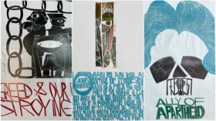 ‡ PAUL PETER PIECH (American-Welsh 1920-1996) limited edition (16/25) woodcut print - quote from