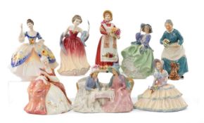SELECTION OF ROYAL DOULTON FIGURINES to include 'Old Country Roses' HN3692, 'Christine' HN2792, 'Top